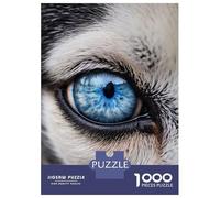 1000 Piece Jigsaws for Adults Husky Eye Jigsaw for Adults Toy Wall Decor Presents for Women Challenging To Complete 38x26cm/1000pcs