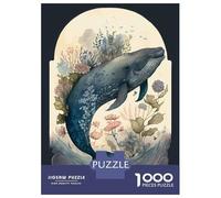 1000 Piece Jigsaws for Adults Innocent Whale Puzzle for Adults Brain Teaser Game Precision Cutting Challenging To Complete 70x50cm/1000pcs