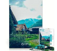 1000 Piece Jigsaws for Adults Japan Gifu Fine Cut Art Thinking Skill Game Quiet Time Game Xmas Art Display (50x75cm)