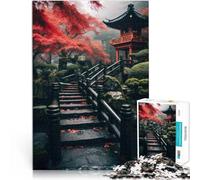 1000 Piece Jigsaws for Adults Japan Landscape Art Made of cardboard Suitable for ages 14 and up fun games for families Difficult Hard Gifts for Women Men 。size：26x38cm/10.24x14.96inch
