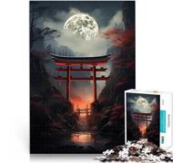 1000 Piece Jigsaws for Adults Japanese Fantasy Gate Stress Reliever Difficult Challenge is ideal as gifts for the whole family 50x70cm