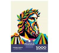 1000 Piece Jigsaws for Adults King of The Gods Zeus Puzzle for Adults Brain Teaser Game Precision Cutting Challenging To Complete 70x50cm/1000pcs