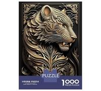 1000 Piece Jigsaws for Adults King Predator Tiger Jigsaws for Adults Brain Teaser Game Analysis And Logic Great Gift for Gaming 70x50cm/1000pcs