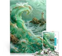 1000 Piece Jigsaws for Adults Kintsugi Lighthouse Trainieren Sie Ihr Gehirn und Ihre Hände Lustiges Geschenk75x50cm
