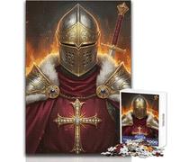 1000 Piece Jigsaws for Adults Knight in Shining Armor Portrait Enjoyful Peaceful Spare Time Exact Precision Fit Play Toy Size 50x75cm