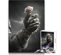 1000 Piece Jigsaws for Adults Knight's Pink Rose Enjoyful Peaceful Spare Time Exact Precision Fit Play Toy Size 50x75cm