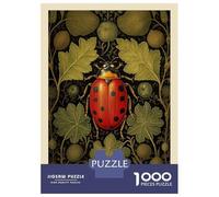 1000 Piece Jigsaws for Adults Ladybug William Morris Jigsaws for Adults Brain Teaser Game Analysis And Logic Great Gift for Gaming 70x50cm/1000pcs
