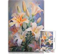1000 Piece Jigsaws for Adults Lilies in Bloom Family Fun & Game Night But Fun And Humorous Art Work Gift Size 50x75cm