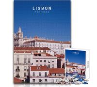 1000 Piece Jigsaws for Adults Lisbon Family Fun & Game Night But Fun And Humorous Art Work Gift Size 50x75cm