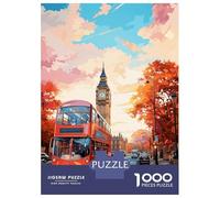 1000 Piece Jigsaws for Adults LONDON Oil Painting Jigsaws for Adults Brain Teaser Game Analysis And Logic Great Gift for Gaming 70x50cm/1000pcs