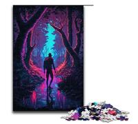 1000 Piece Jigsaws for Adults Lost in Neon Woods Puzzle Challenging Game A Work of Art Suitable for And Teenager 14 And Up 75x50cm