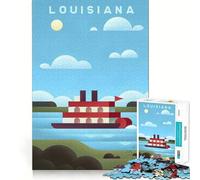 1000 Piece Jigsaws for Adults Louisiana Premium Edge Art Brain Teaser Gift Casual Play Game Birthday Activity (50x75cm)