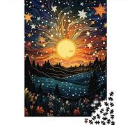 1000 Piece Jigsaws for Adults Magical Celestial Landscape Puzzles for Adults Relax Games Difficult Challenge Birthday Present, Gifts, 38x26cm/1000pcs
