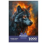 1000 Piece Jigsaws for Adults Majestic Gray Wolf Jigsaws for Adults Brain Teaser Game Analysis And Logic Great Gift for Gaming 52x38cm/1000pcs
