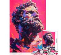 1000 Piece Jigsaws for Adults Marcus Aurelius Painting Relaxing Games But Fun And Humorous Toy Wall Decor Challenging To Complete (38x26cm)