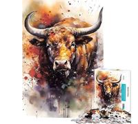 1000 Piece Jigsaws for Adults Matador Watercolors Jigsaw 1000 Pieces Home Decoration Toys Learning Educational for Is Ideal As A Gifts (38x52cm)