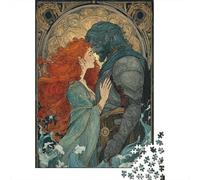 1000 Piece Jigsaws for Adults Merida Brave Poster Art Print Puzzle for Adults Brain Teaser Game Precision Cutting Challenging To Complete 70x50cm/1000pcs