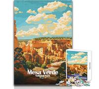 1000 Piece Jigsaws for Adults Mesa Verde National Park Illustration Family Fun & Game Night But Fun And Humorous Art Work Gift Size 38x52cm