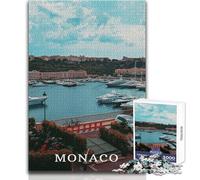 1000 Piece Jigsaws for Adults Monaco Family Fun & Game Night But Fun And Humorous Art Work Gift Size 50x75cm