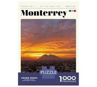 1000 Piece Jigsaws for Adults Monterrey Mexico Travel Art Jigsaw for Adults Toy Wall Decor Presents for Women Challenging To Complete 52x38cm/1000pcs