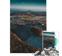 1000 Piece Jigsaws for Adults Moody Lands Fun at Home Activities, Staycation Kill Time Brain Teaser Game Suitable for People Aged 14 And Above (38x52cm)