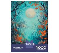 1000 Piece Jigsaws for Adults Moonlit Forest Pathway Adult Jigsaw Puzzle Fun Games But Fun And Humorous Challenging To Complete 70x50cm/1000pcs