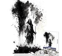 1000 Piece Jigsaws for Adults Moses And The Burning Bush Adult Jigsaw Puzzles Difficult Hard Every Piece Is Unique - Beautiful Design Game (38x26cm)