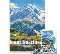 1000 Piece Jigsaws for Adults Mount Kosciuszko Landscape Hands-on Game Wall Decoration Suitable for Desktop Decoration 38x52cm
