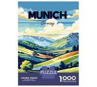 1000 Piece Jigsaws for Adults Munich Germany Landscape Travel Jigsaw for Adults Toy Wall Decor Presents for Women Challenging To Complete 52x38cm/1000pcs