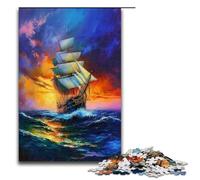 1000 Piece Jigsaws for Adults Mysterious Pirate Ship Puzzles Gifts Birthday Present Gifts for for Teenager Age 14 And Up 1000 PCS