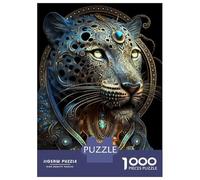1000 Piece Jigsaws for Adults Mystical Astrology Leopard Jigsaws for Adults Brain Teaser Game Analysis And Logic Great Gift for Gaming 38x26cm/1000pcs