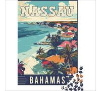 1000 Piece Jigsaws for Adults Nassau's Tropical Island | Pattern assembly Help the brain exercise Interesting stress reduction 50x75cm