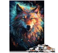 1000 Piece Jigsaws for Adults Nebula Wolf s Jigsaw Puzzle - Challenging Game 26x38cm Stress Reliever Difficult Challenge