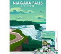 1000 Piece Jigsaws for Adults Niagara Falls State Park Puzzles for Teenagers Pattern Assembly Educational Challenge Toy Intellectual Game (38x52cm)