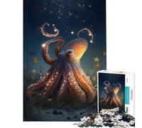 1000 Piece Jigsaws for Adults Octopus Imaginary Addictive Toys to Cultivate Patience Relax Games Enhance Memory Great Gifts (Size 38x26cm)