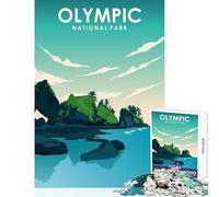 1000 Piece Jigsaws for Adults Olympic National Park Art Adult Jigsaw Puzzles Difficult Hard Every Piece Is Unique - Beautiful Design Game (50x75cm)