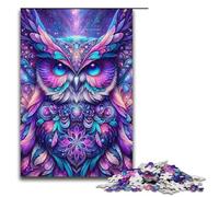 1000 Piece Jigsaws for Adults Owl Spirit Jigsaw Puzzle - Challenging Game A Work of Art Suitable for And Teenager 14 And Up 1000 PCS(38x26cm)