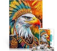 1000 Piece Jigsaws for Adults Painting Eagles colorful Pädagogisches Familienspiel Heimdekoration Spielzeug38x26cm