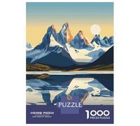 1000 Piece Jigsaws for Adults Patagonia Mountain Landscape Jigsaw for Adults Relax Games Analysis And Logic Gifts for Friends And Family 52x38cm/1000pcs