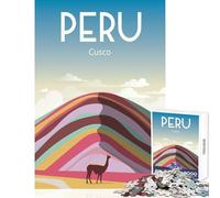 1000 Piece Jigsaws for Adults Peru Adult Jigsaw Puzzles Difficult Hard Every Piece Is Unique - Beautiful Design Game (50x75cm)