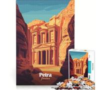 1000 Piece Jigsaws for Adults Petra, Jordan, Hands-on Game, Wall Decoration, Suitable for Desktop Decoration 38x26cm