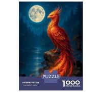 1000 Piece Jigsaws for Adults Phoenix Under The Moonlight Jigsaw for Adults Toy Wall Decor Presents for Women Challenging To Complete 70x50cm/1000pcs