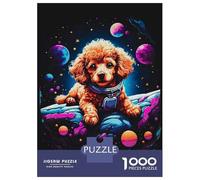 1000 Piece Jigsaws for Adults Poodle Puppy Puzzle for Adults Brain Teaser Game Precision Cutting Challenging To Complete 38x26cm/1000pcs