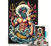 1000 Piece Jigsaws for Adults Poseidons Realm, Hands-on Game, Wall Decoration, Suitable for Desktop Decoration 50x75cm