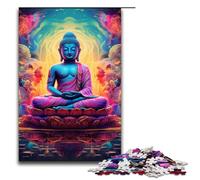 1000 Piece Jigsaws for Adults Psychedelic Buddha Jigsaw Puzzle Challenging Game A Work of Art Suitable for And Teenager 14 And Up 1000 PCS(75x50cm)
