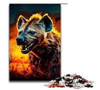 1000 Piece Jigsaws for Adults Psychedelic The Hyena Jigsaw Puzzle Challenging Game A Work of Art Suitable for And Teenager 14 And Up 1000 PCS(75x50cm)
