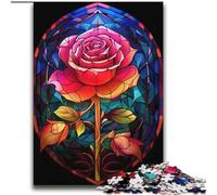 1000 Piece Jigsaws for Adults Puzzle A Passionate Rose Family Fun & Game Night Improve Memory Secret Santa Gifts (size 38x52cm)