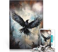 1000 Piece Jigsaws for Adults Puzzle A Rising Raven Spielzeug-Intellektuelles Spiel Geburtstagsgeschenk, Geschenke, Wandkunst75x50cm