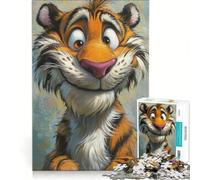 1000 Piece Jigsaws for Adults Puzzle A Whimsical Tiger Tale, Relax Games, Fun Activities at Home, Improving Love between Couples 38x52cm