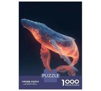 1000 Piece Jigsaws for Adults Puzzle Abstract Whale Teenager Puzzles Hands-on Game Difficult Challenge Birthday Present, Gifts, 52x38cm/1000pcs